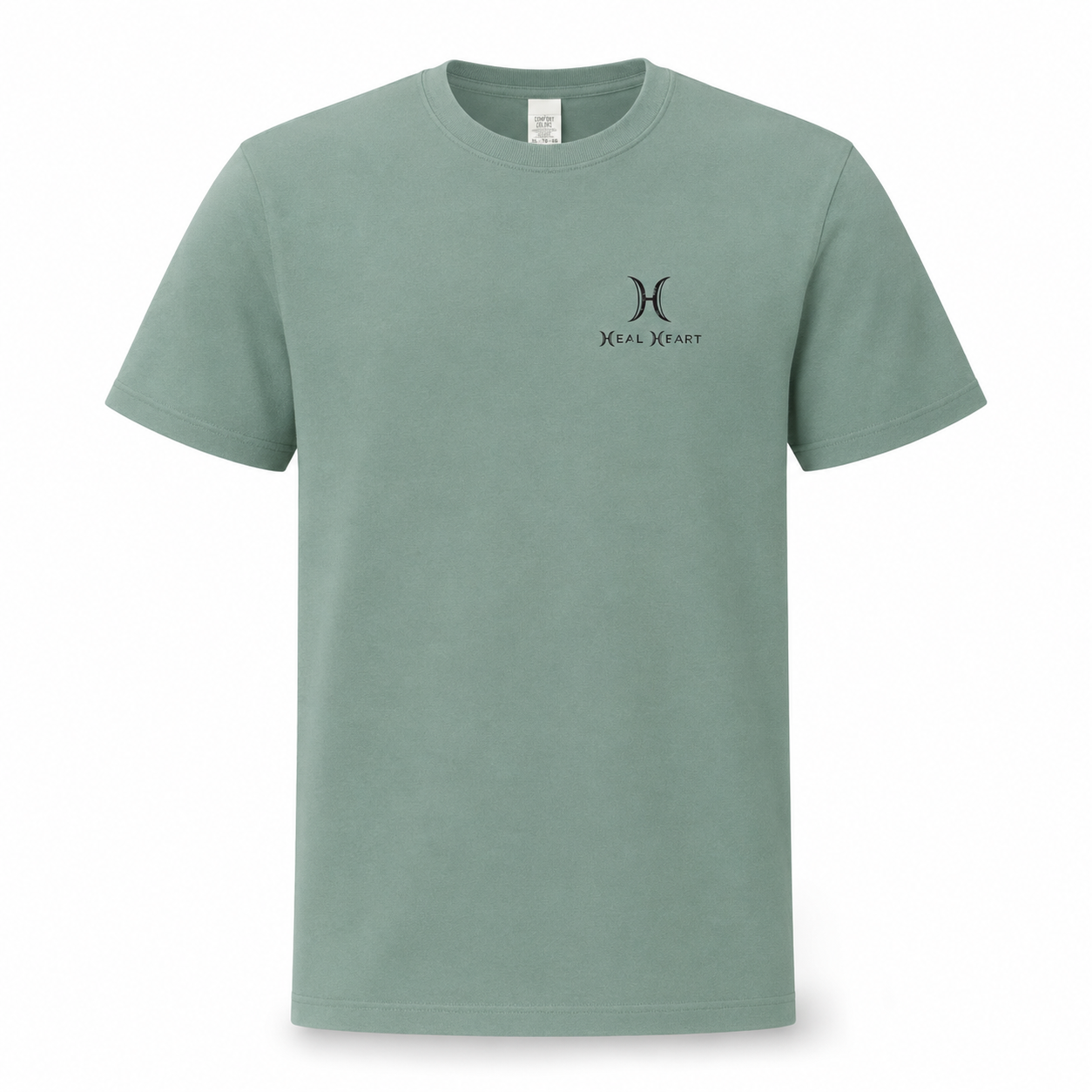 Short sleeve t-shirt with complete black logo