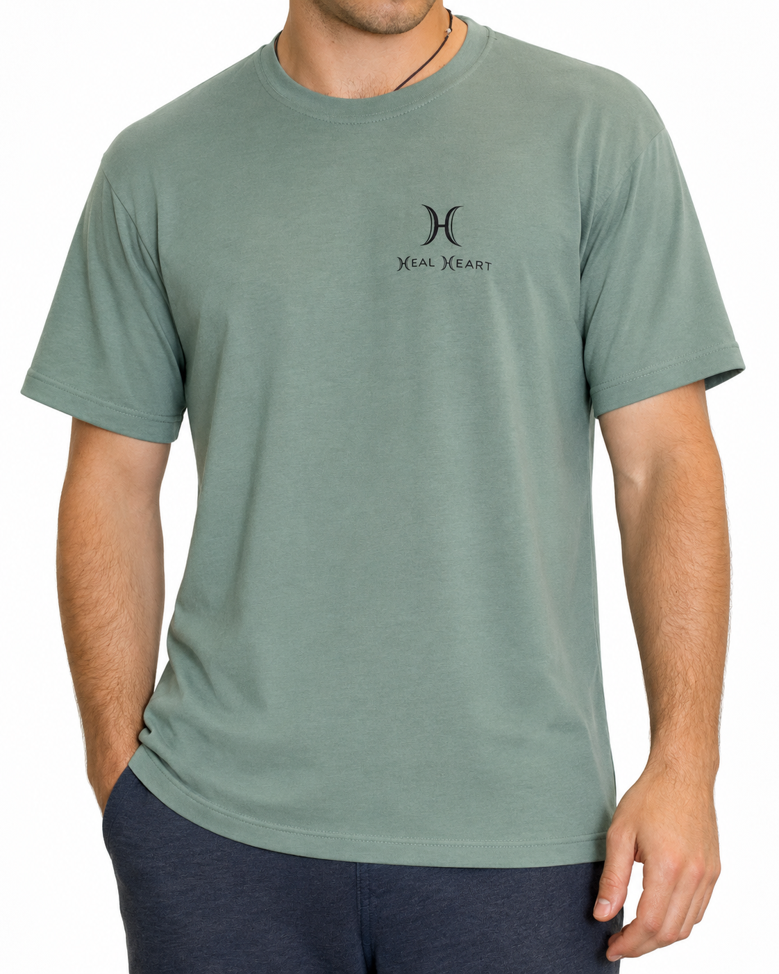Short sleeve t-shirt with complete black logo