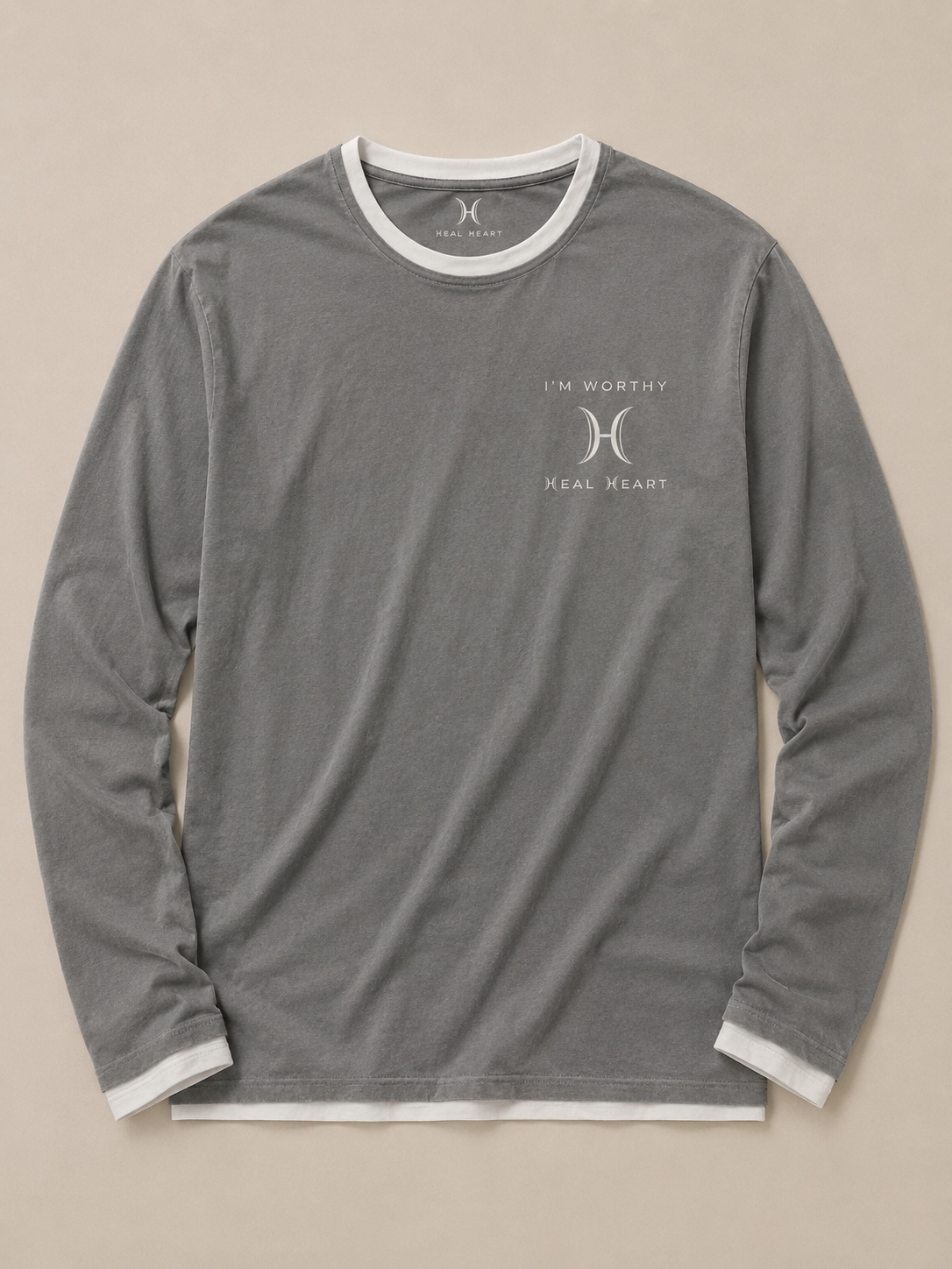 Long sleeve grey shirt (I'm Worthy)
