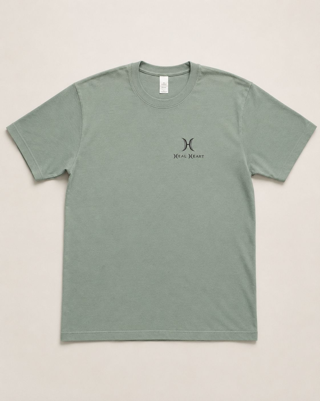Short sleeve t-shirt with complete black logo